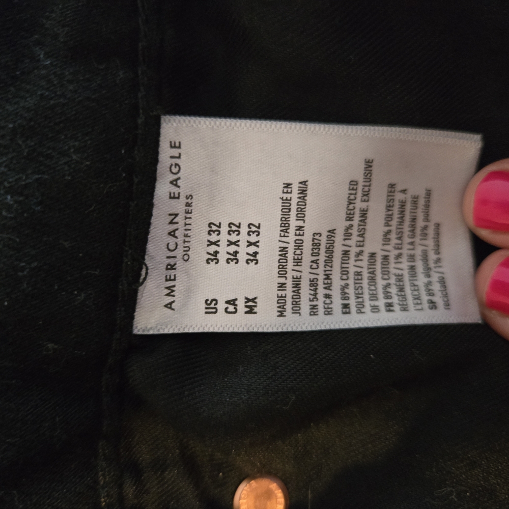 Black Denim Jeans - Picture 3 of 3